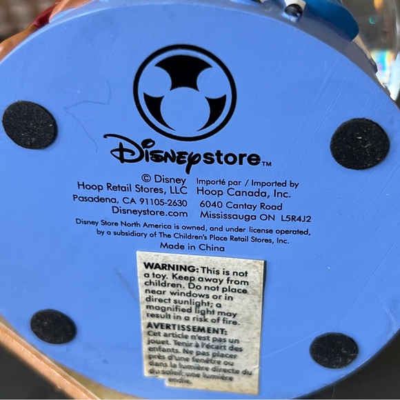 Disney Store Mickey Mouse Sorcerer’s Apprentice Fantasia Snow Globe Alice Bambi - Picture 6 of 7